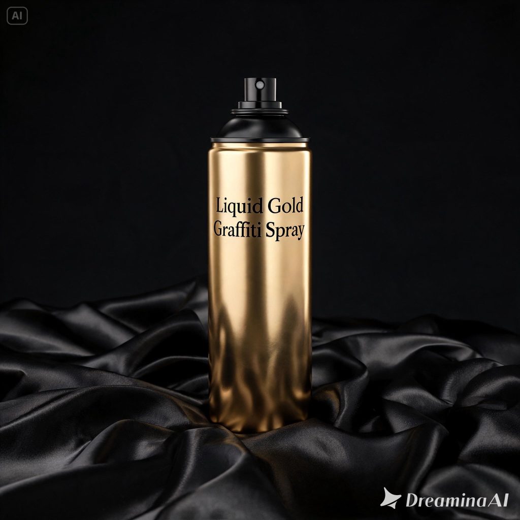 Liquid Gold Graffiti Spray