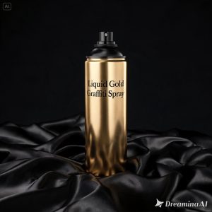 Liquid Gold Graffiti Spray