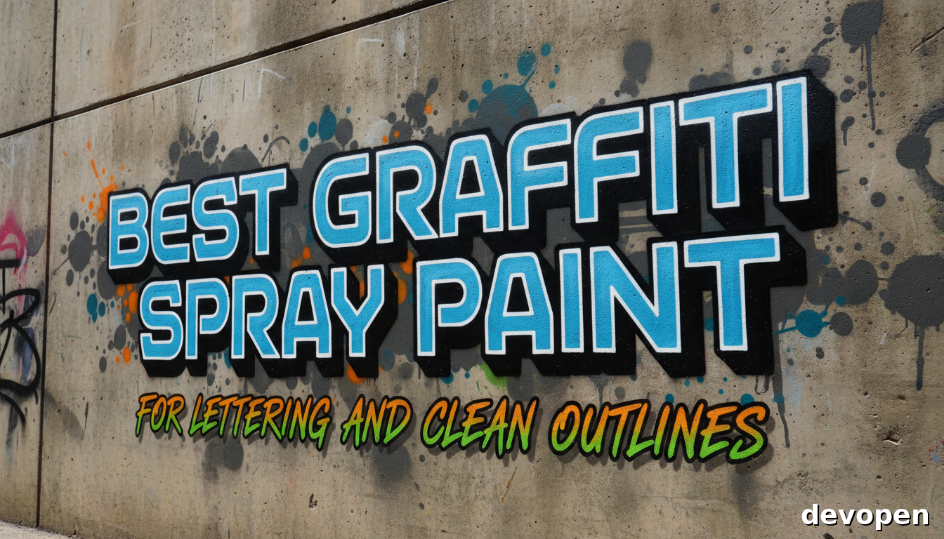 Best Graffiti Spray Paint for Lettering and Clean Outlines