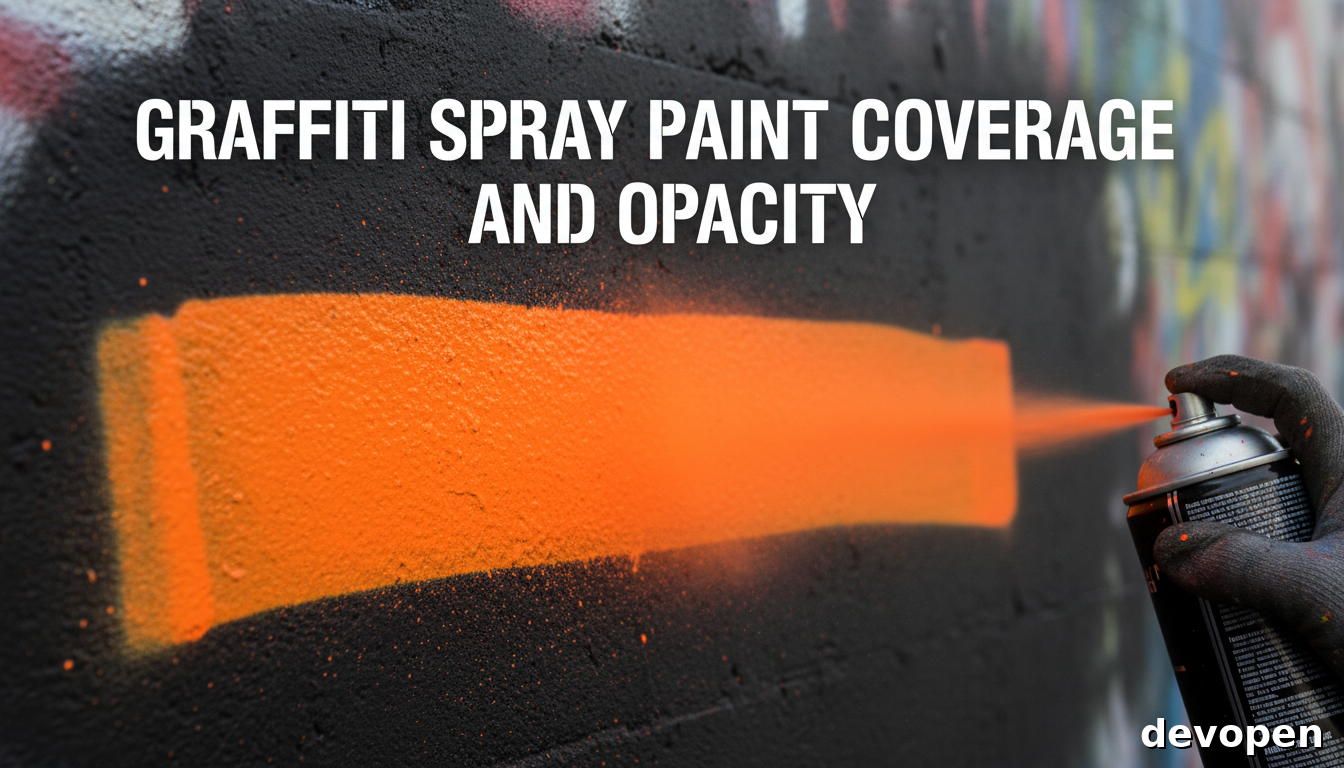 Graffiti Spray Paint Coverage and Opacity: What Actually Matters