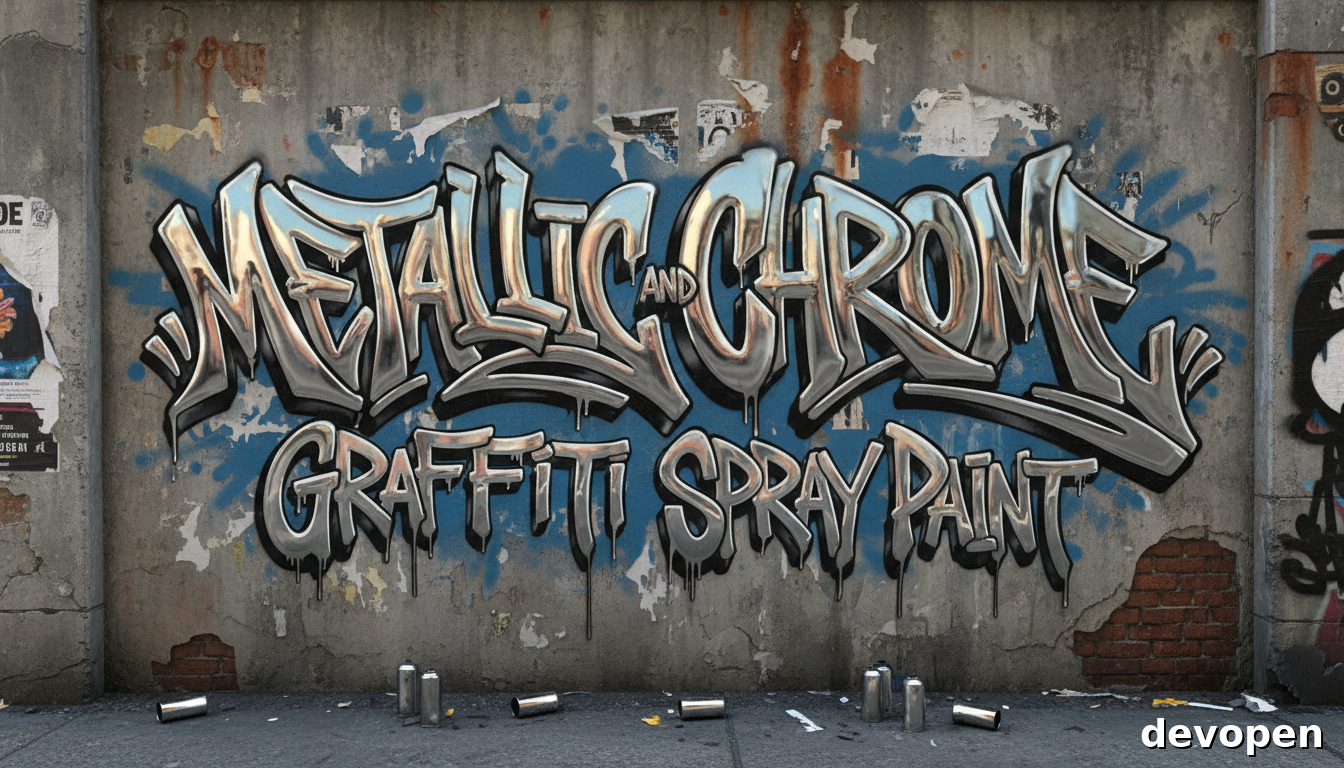 Metallic and Chrome Graffiti Spray Paint: Adding Shine to Your Work