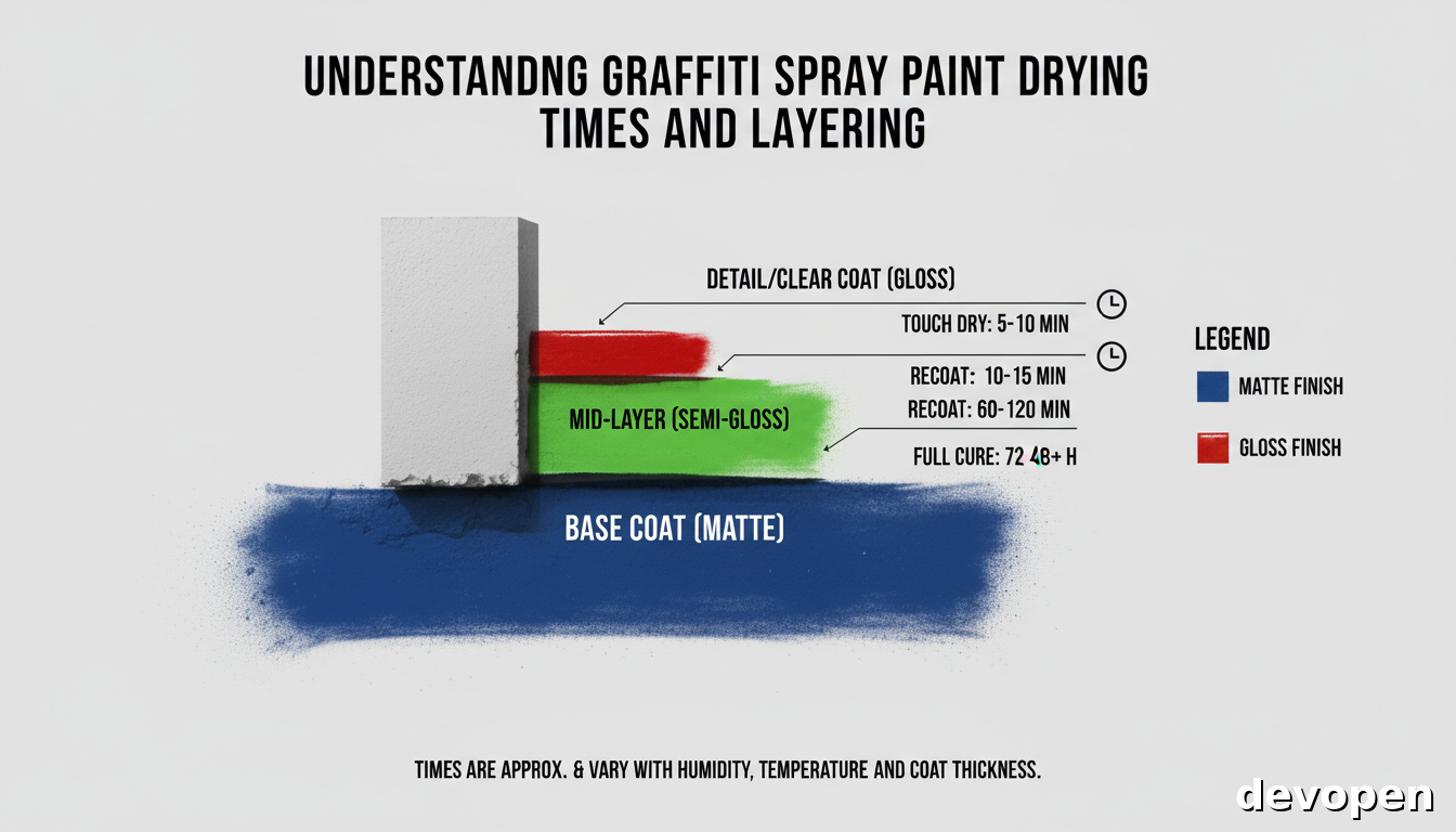 Understanding Graffiti Spray Paint Drying Times and Layering