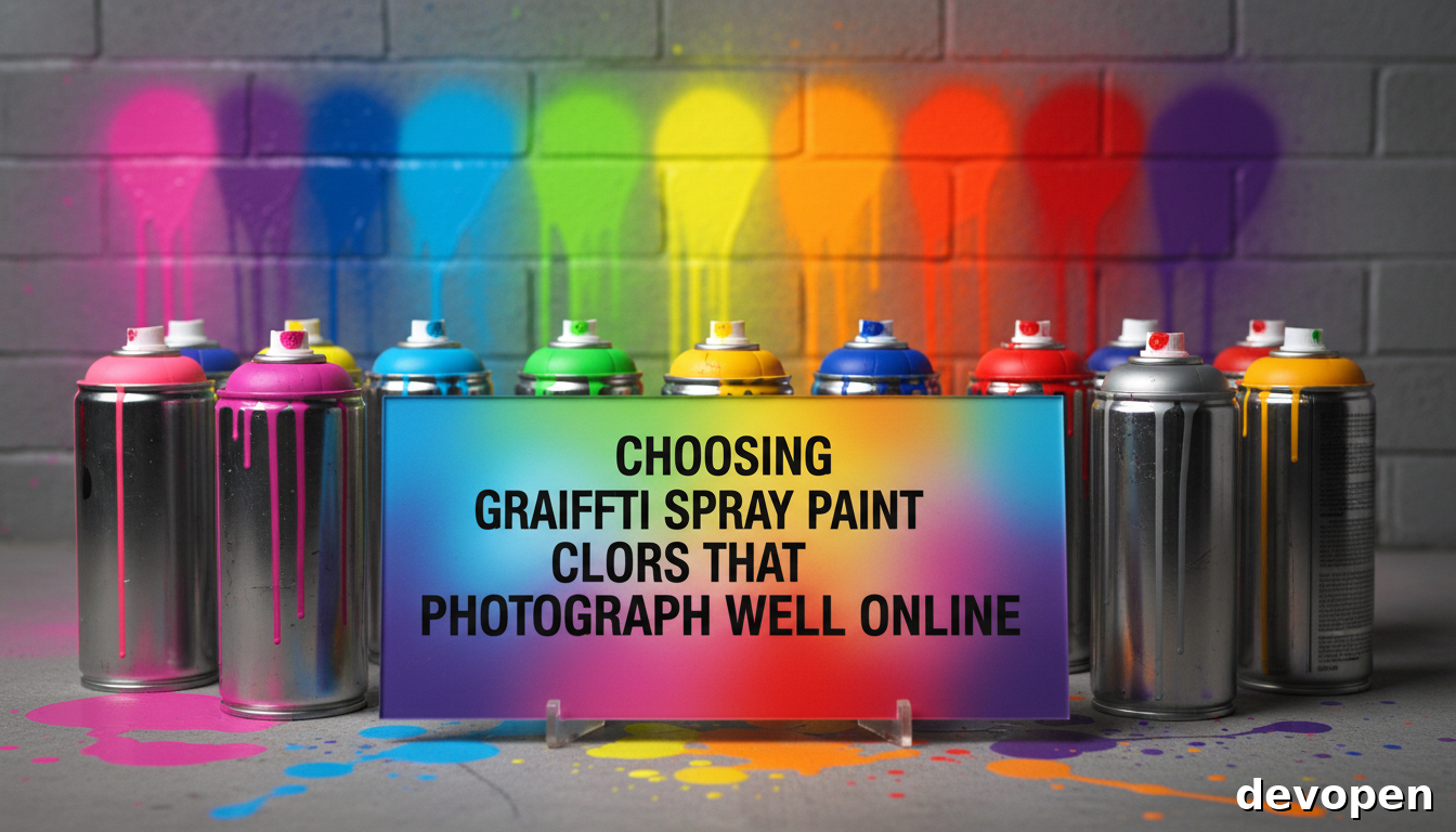 Choosing Graffiti Spray Paint Colors That Photograph Well Online