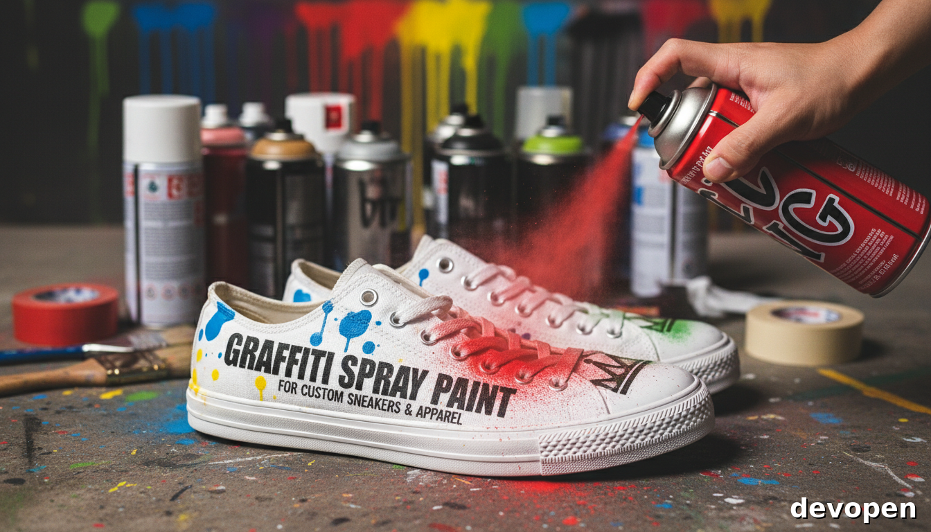 Graffiti Spray Paint for Custom Sneakers and Apparel Projects